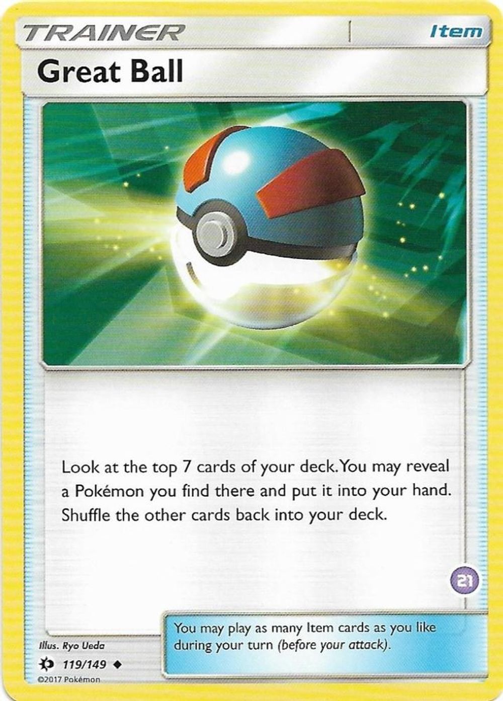 Great Ball (#21, Alolan Sandslash Half-Deck) — SM Trainer Kit: Alolan Sandslash & Alolan Ninetales