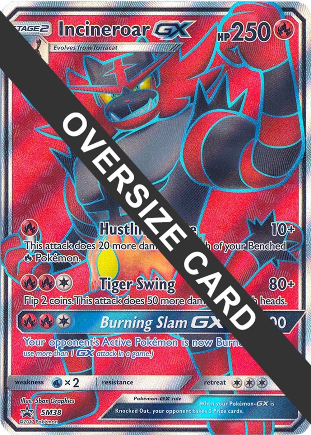 Incineroar GX - SM38 (SM Black Star Promo) — Jumbo Cards