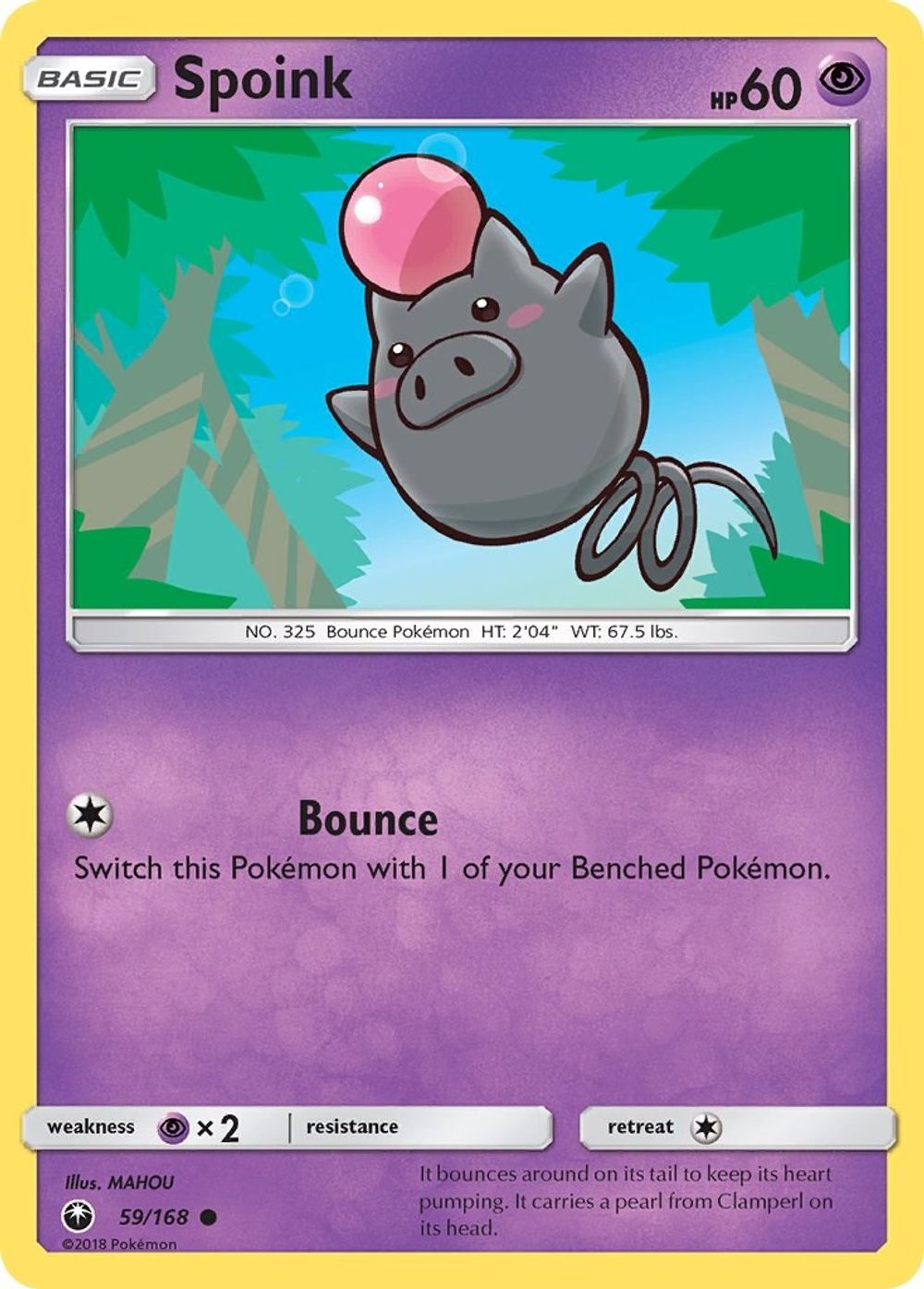 Spoink — SM - Celestial Storm