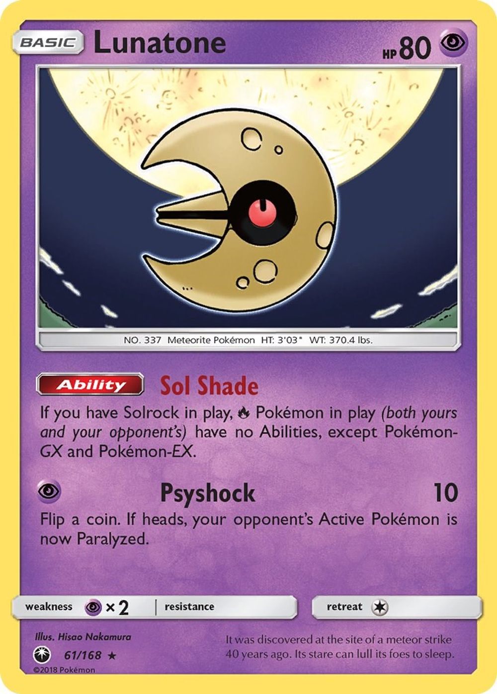Lunatone — SM - Celestial Storm