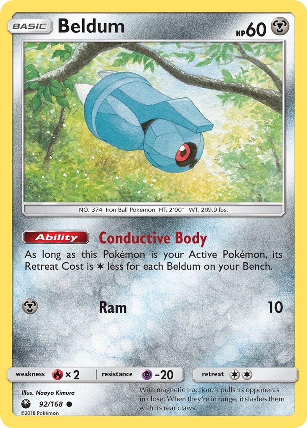 Beldum (92) — SM - Celestial Storm