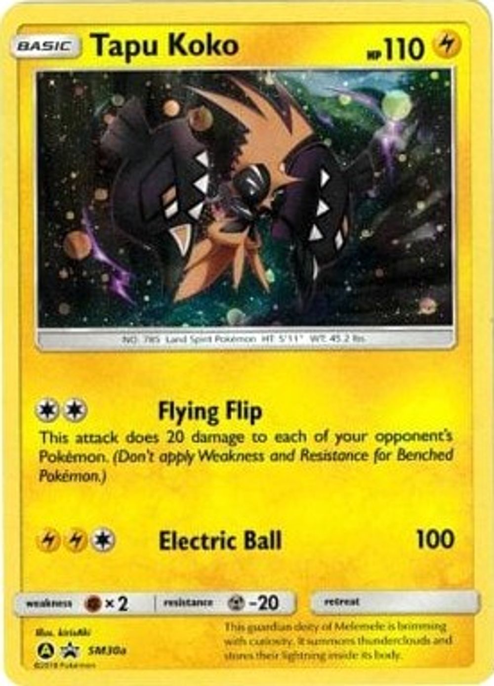 Tapu Koko - SM30a — Alternate Art Promos
