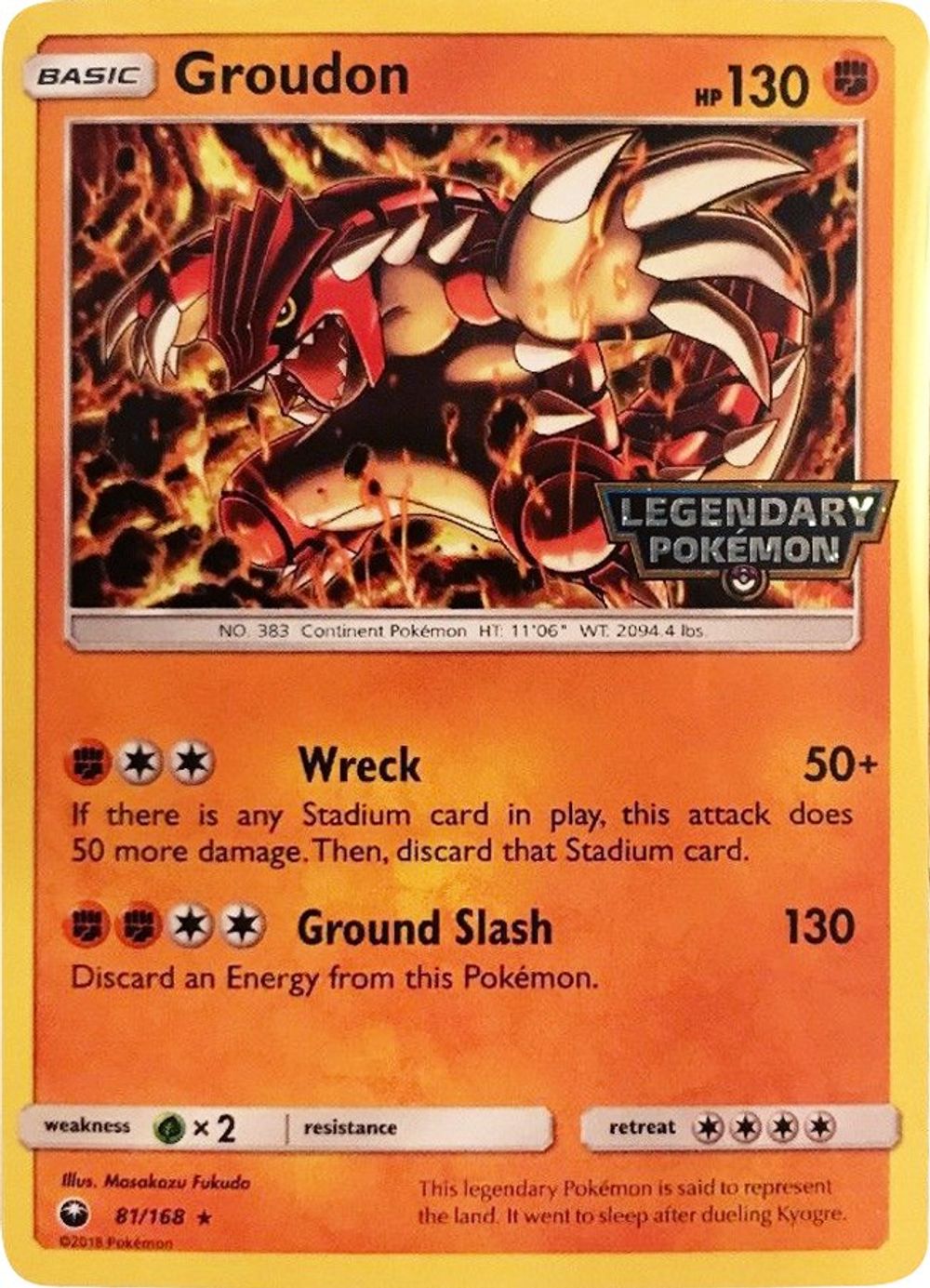 Groudon - 81/168 (Cosmos Holo) (Gamestop Promo) — Miscellaneous Cards & Products