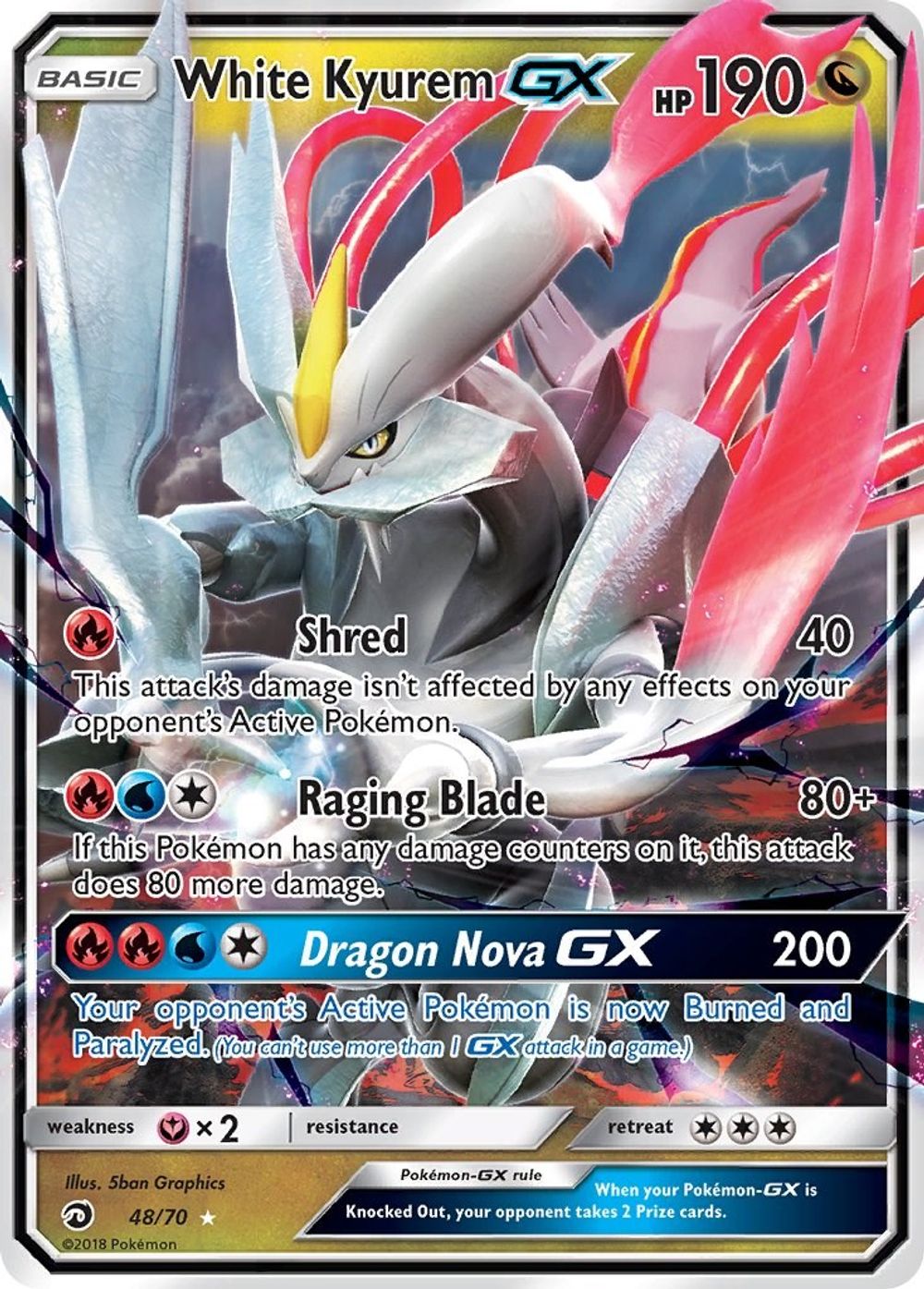 White Kyurem GX — Dragon Majesty