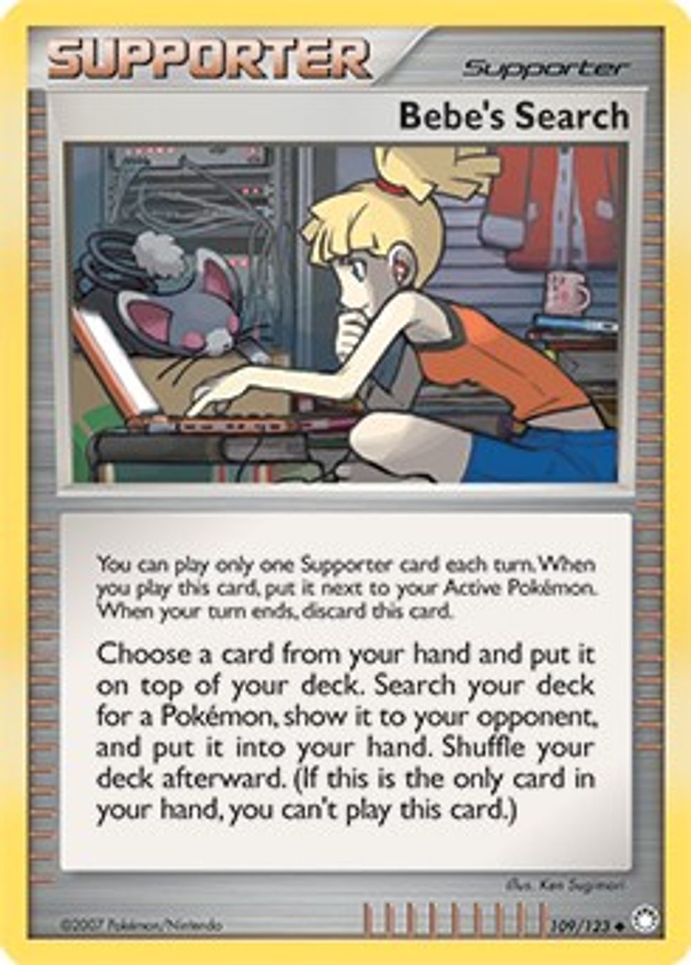 Bebe's Search - 109/123 (Cosmos Holofoil) — Miscellaneous Cards & Products