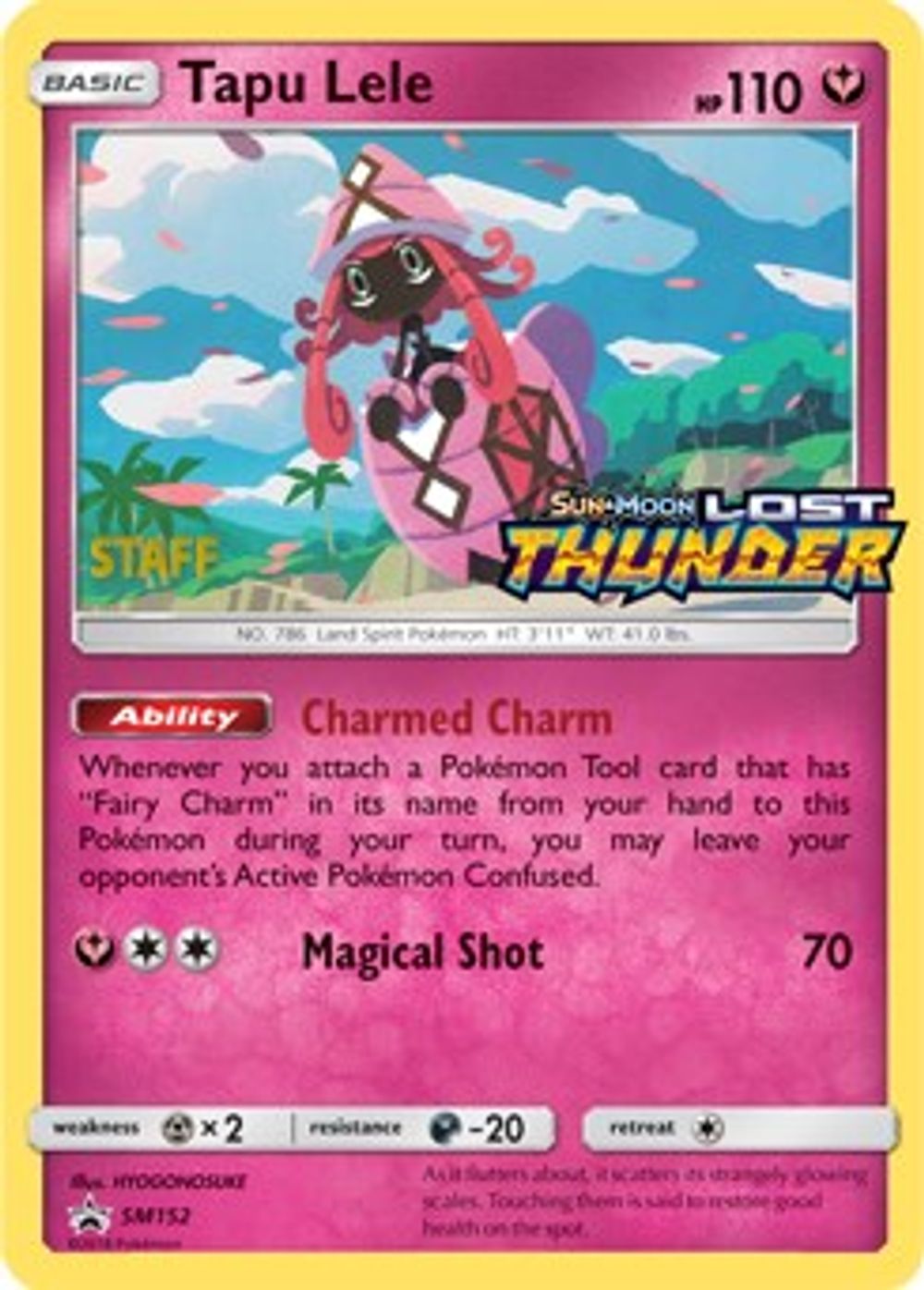 Tapu Lele - SM152 (Prerelease) [Staff] — SM Promos