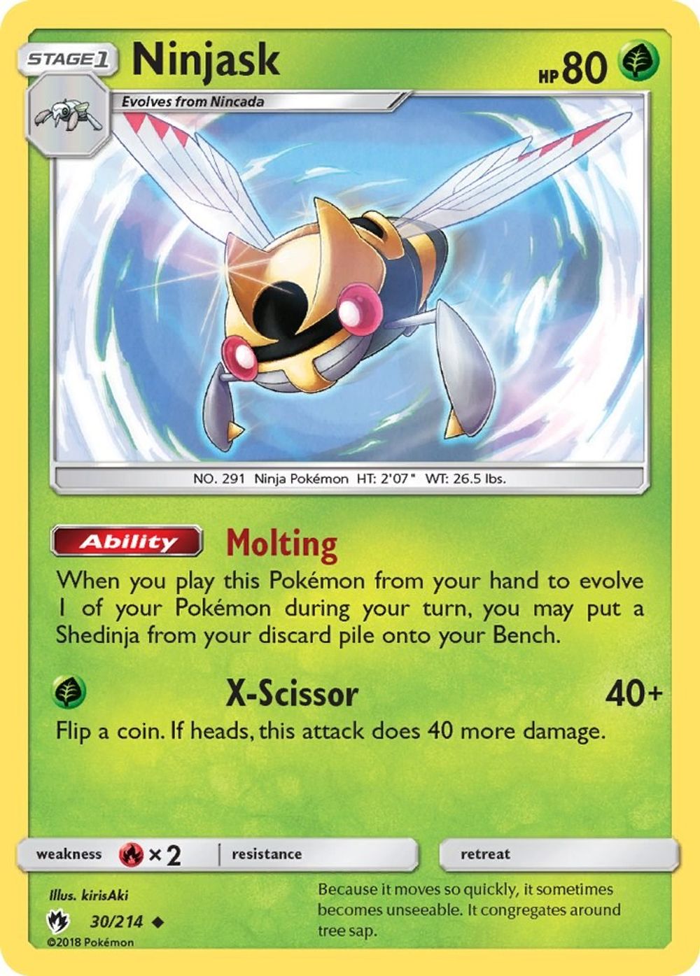 Ninjask — SM - Lost Thunder