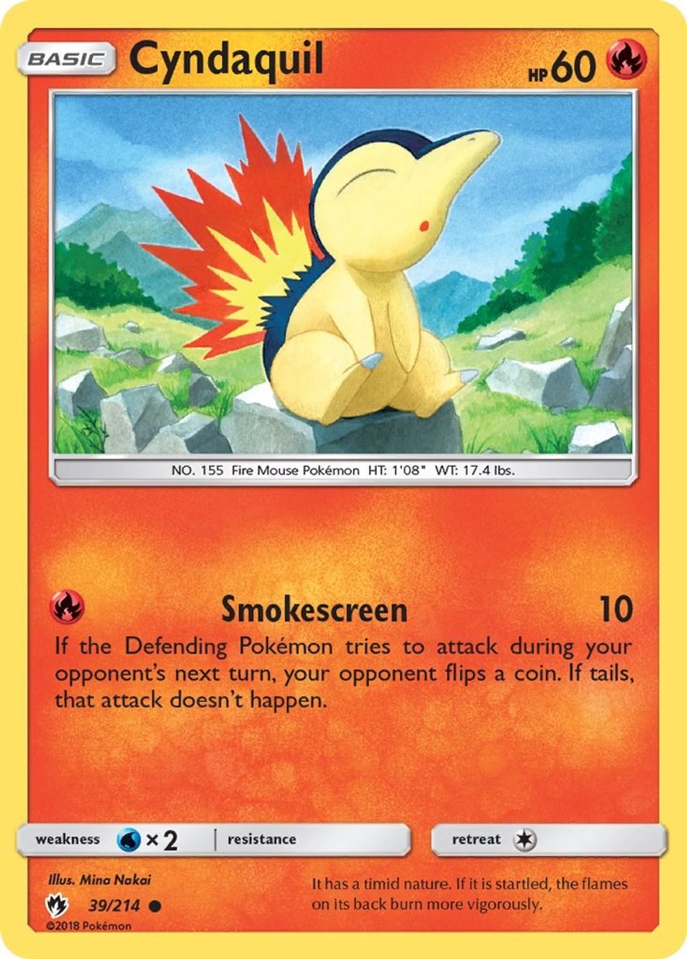 Cyndaquil (39) — SM - Lost Thunder