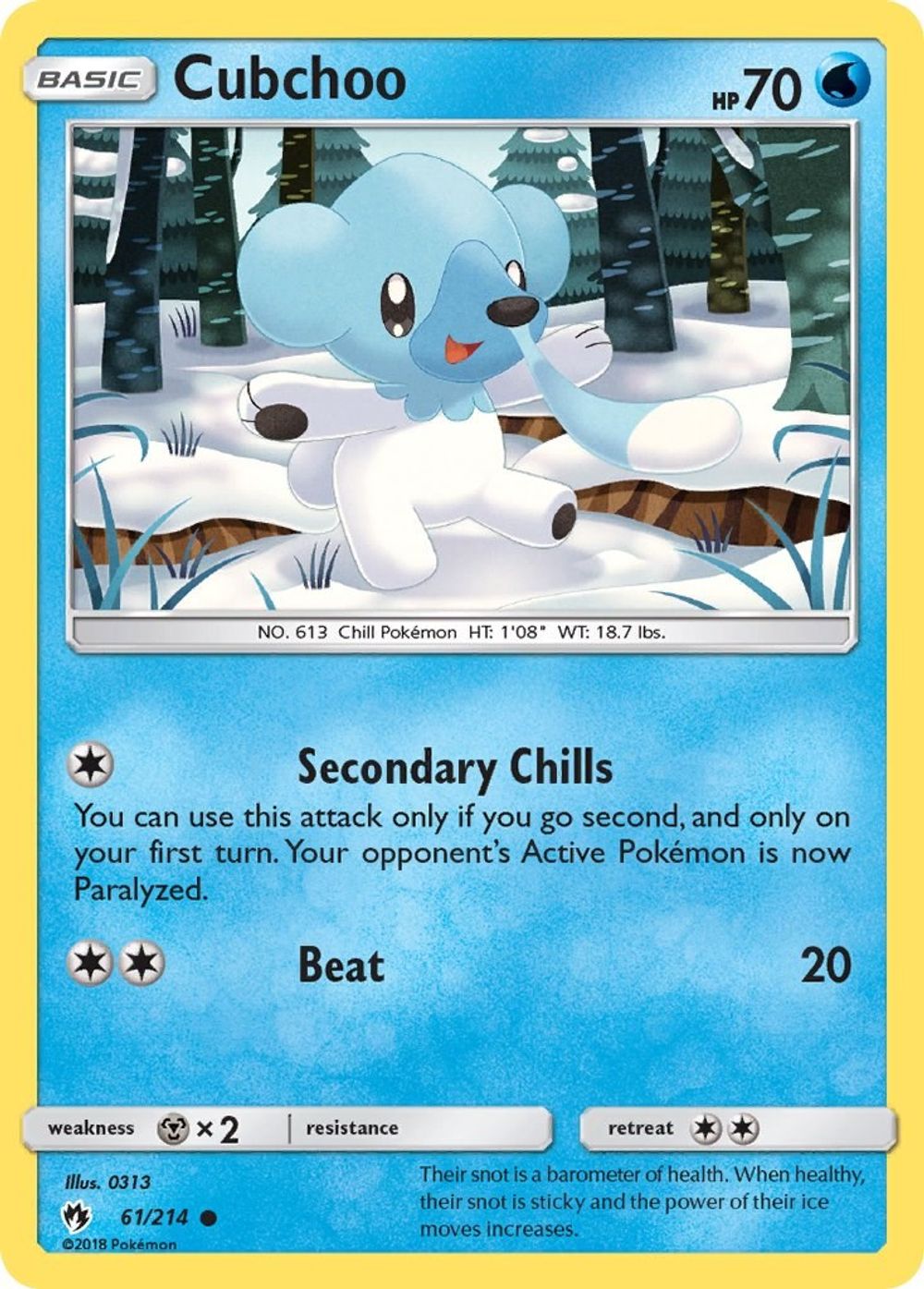 Cubchoo — SM - Lost Thunder