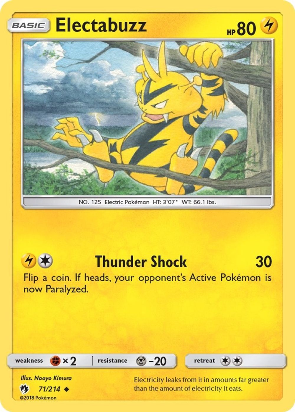 Electabuzz — SM - Lost Thunder