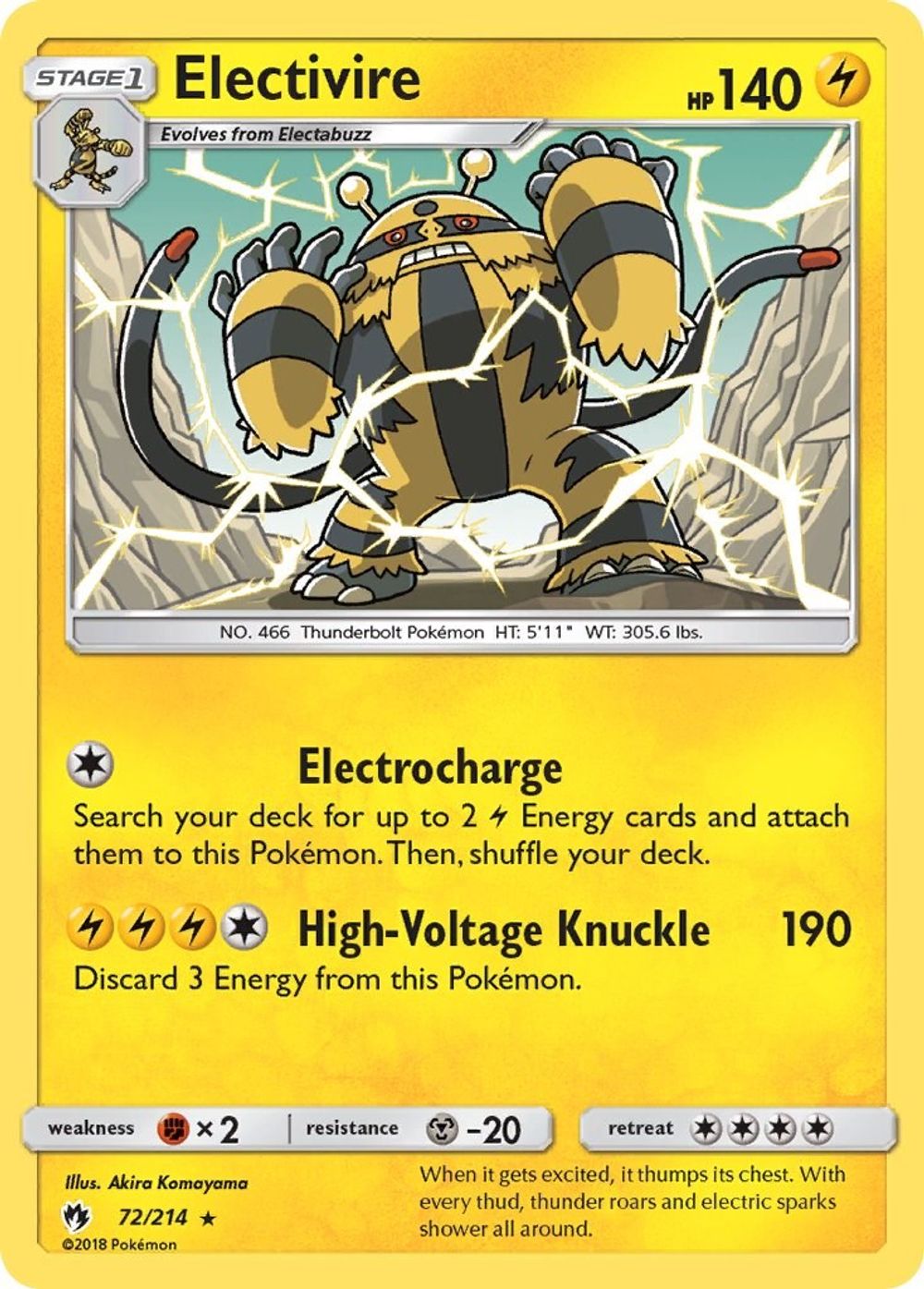 Electivire — SM - Lost Thunder