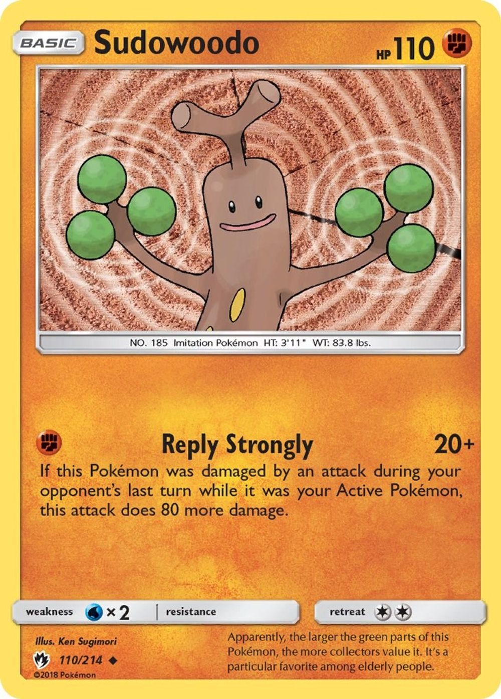 Sudowoodo — SM - Lost Thunder