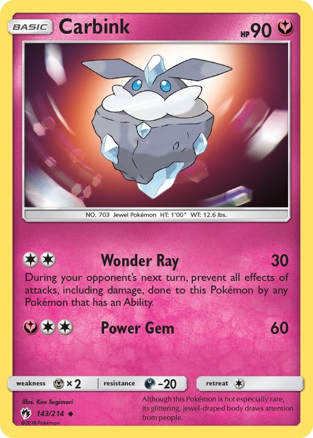 Carbink (143) — SM - Lost Thunder