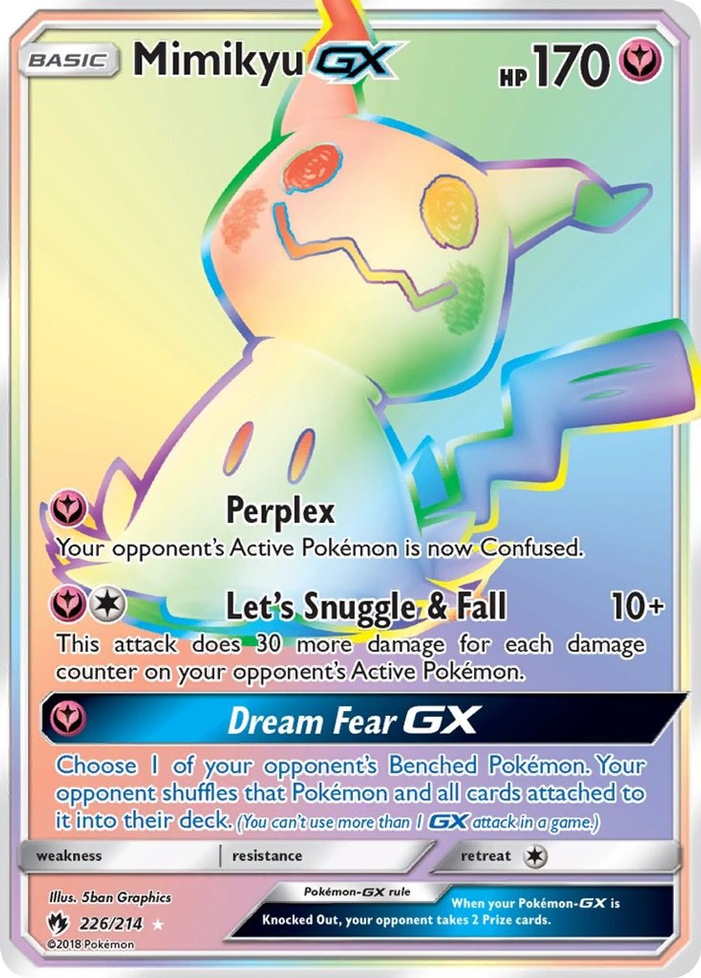 Mimikyu GX (Secret) — SM - Lost Thunder