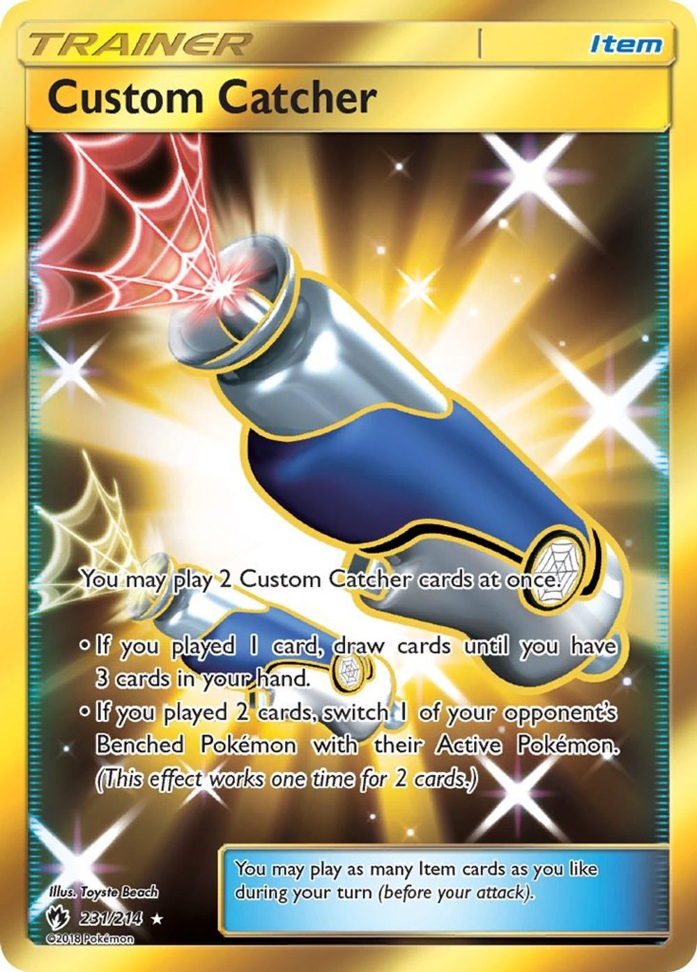 Custom Catcher (Secret) — SM - Lost Thunder