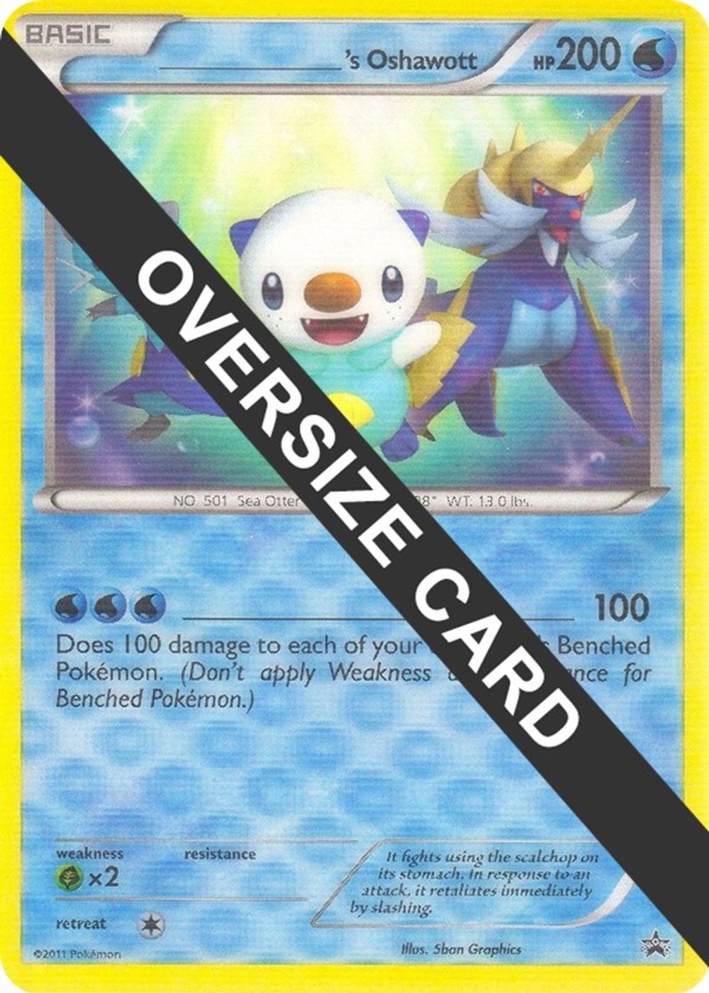 ______'s Oshawott — Jumbo Cards