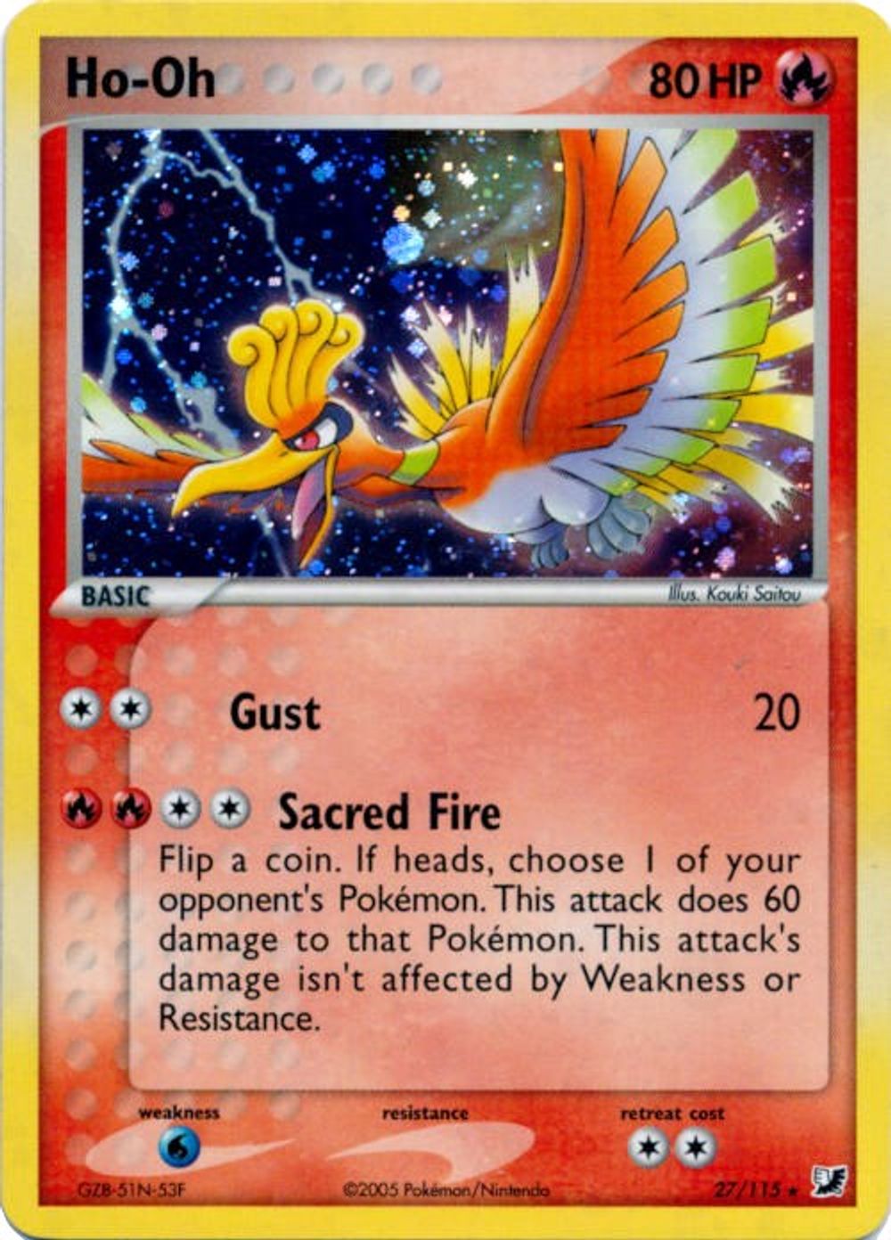 Ho-Oh - 27/115 (Cosmos Holo) — Deck Exclusives