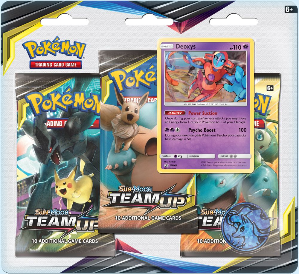 Team Up 3 Pack Blister [Deoxys] — SM - Team Up