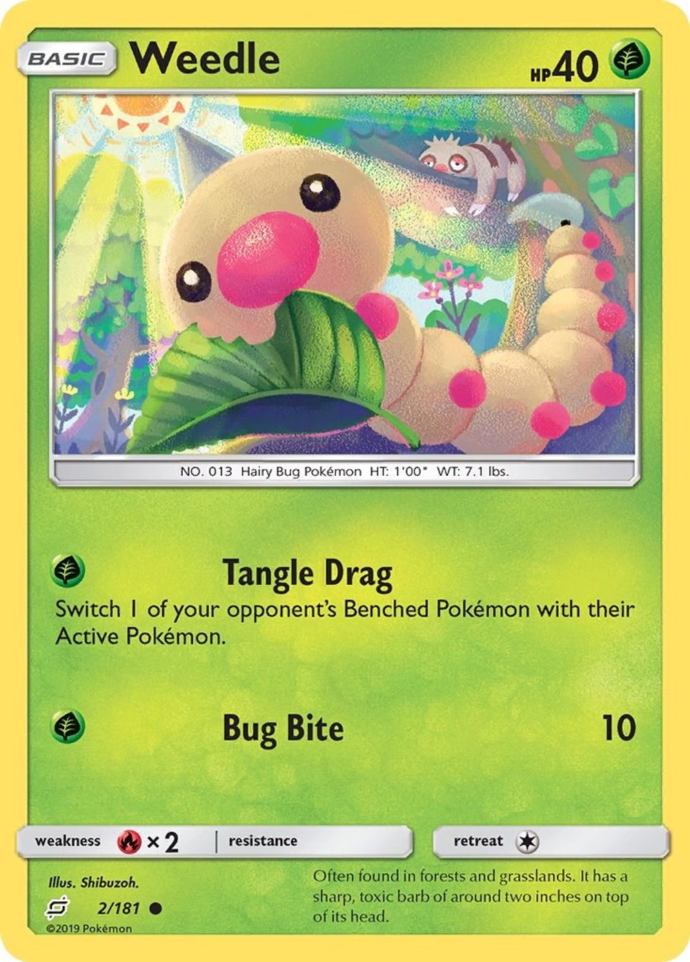 Weedle (2) — SM - Team Up