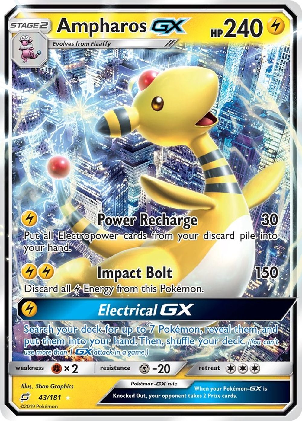 Ampharos GX — SM - Team Up