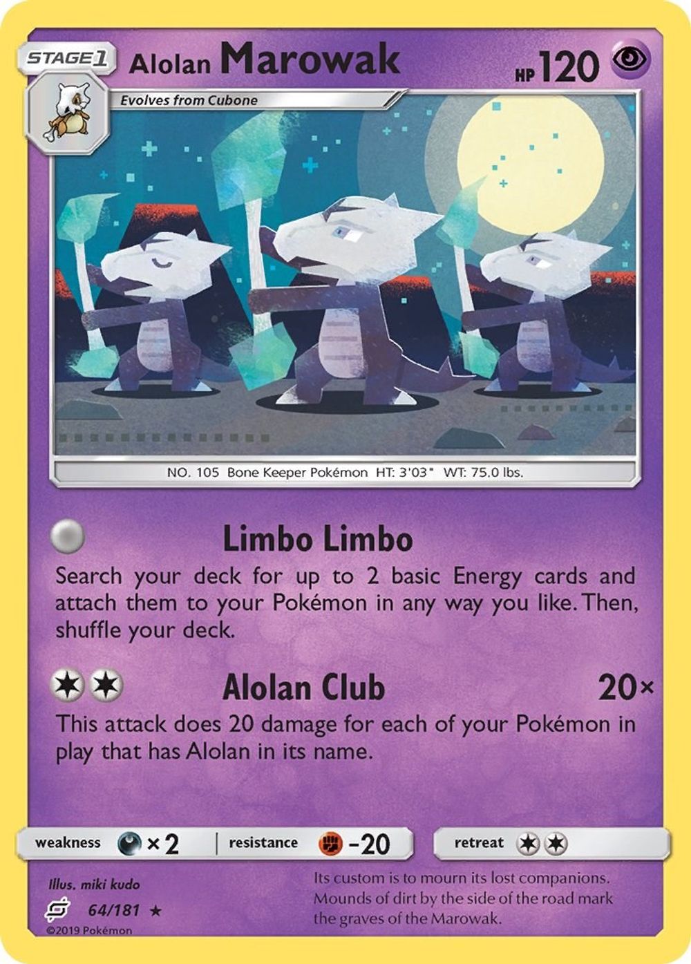 Alolan Marowak — SM - Team Up