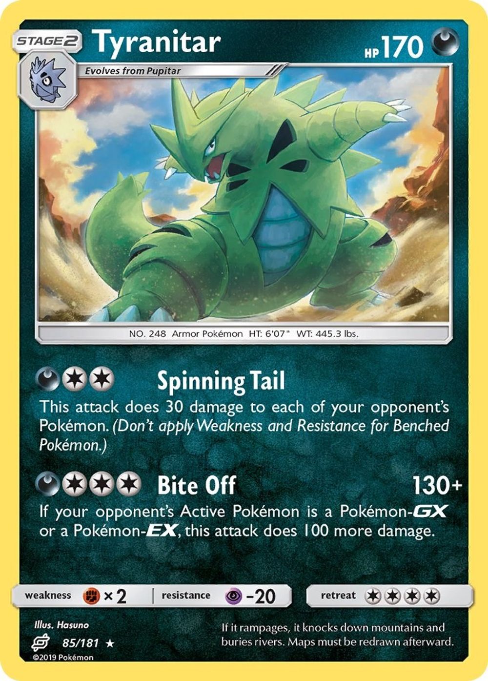 Tyranitar — SM - Team Up