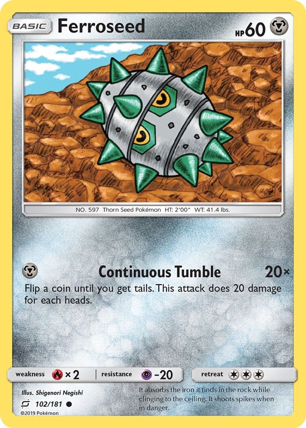 Ferroseed — SM - Team Up