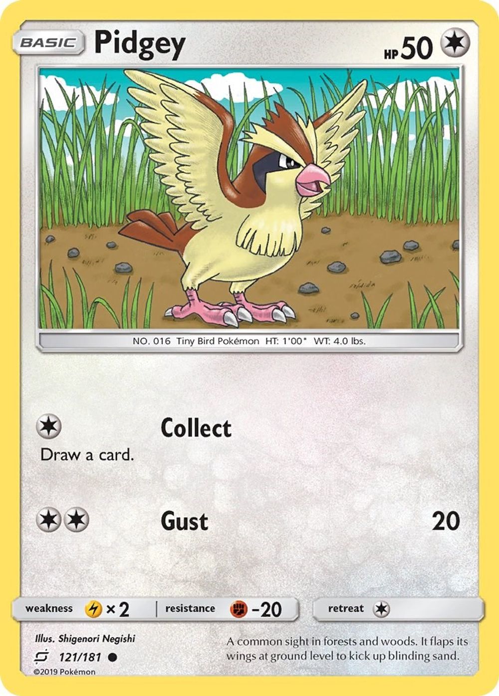 Pidgey (121) — SM - Team Up