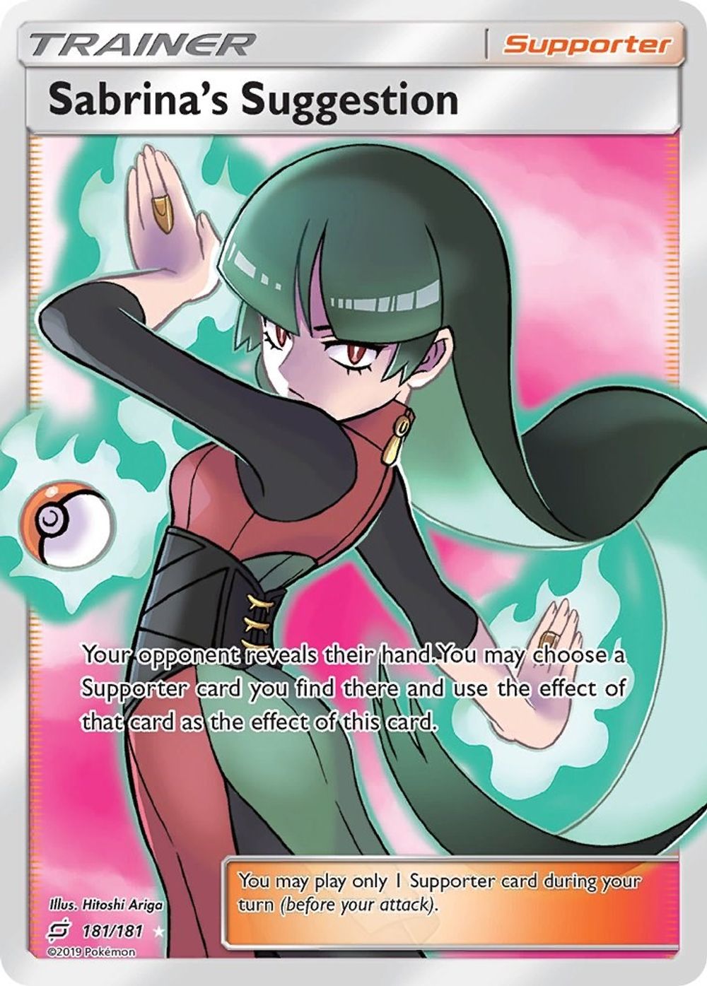 Sabrina's Suggestion (Full Art) — SM - Team Up