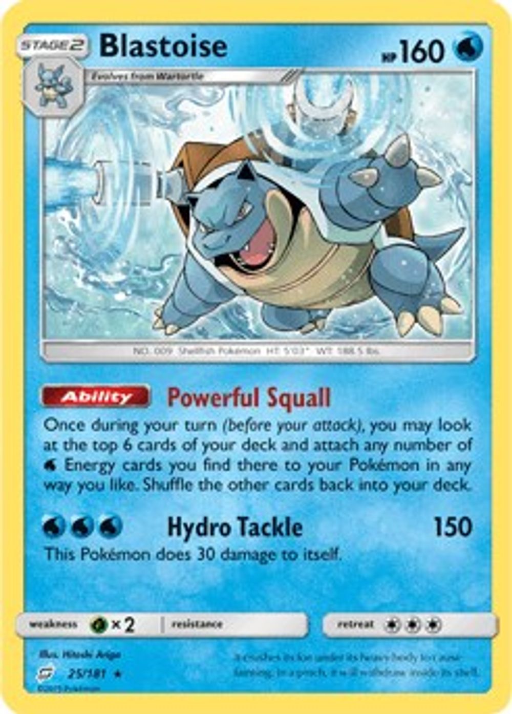 Blastoise - 25/181 (Cracked Ice Holo) — Deck Exclusives