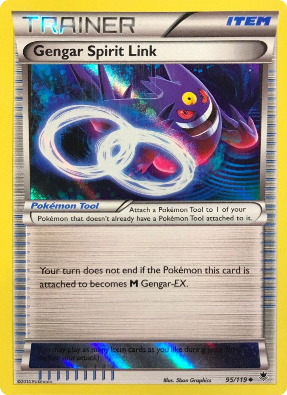Gengar Spirit Link - 95/119 (Alternate Holo) (Gamestop Exclusive) — Miscellaneous Cards & Products