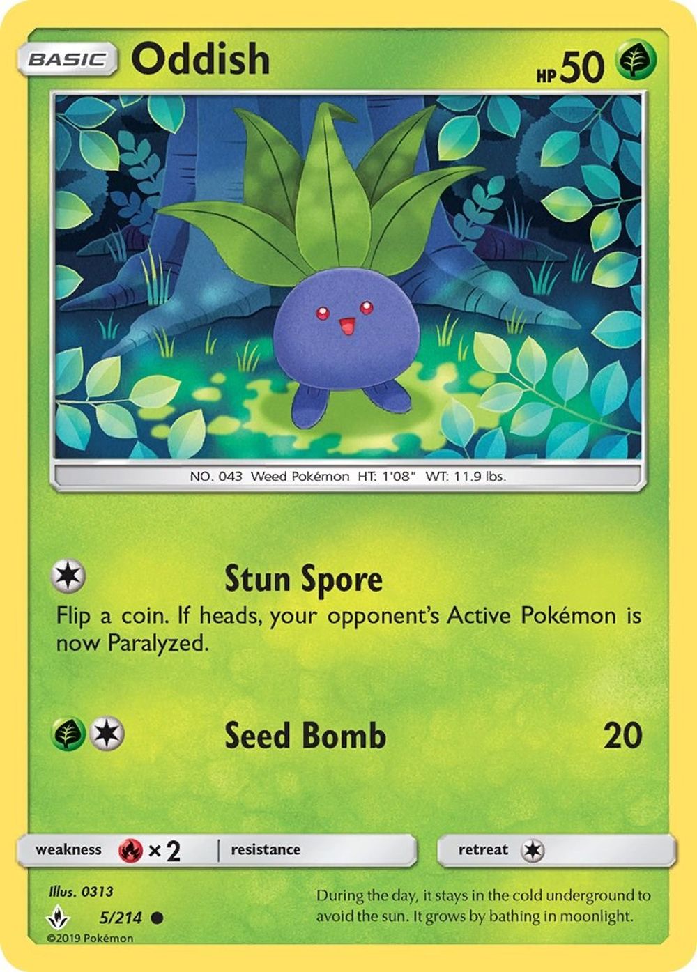 Oddish (5) — SM - Unbroken Bonds