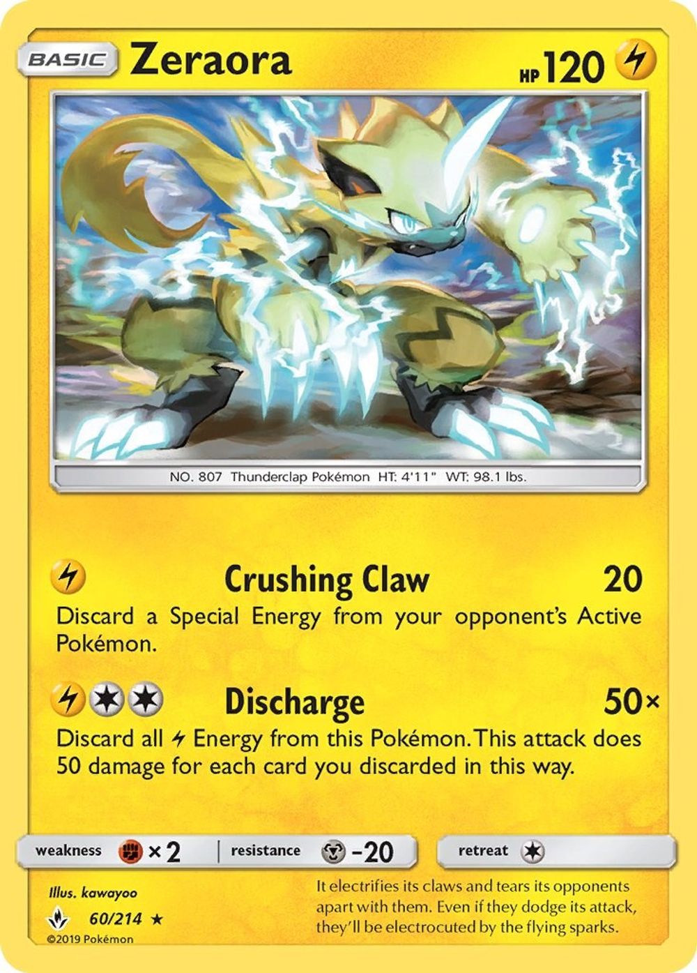 Zeraora — SM - Unbroken Bonds