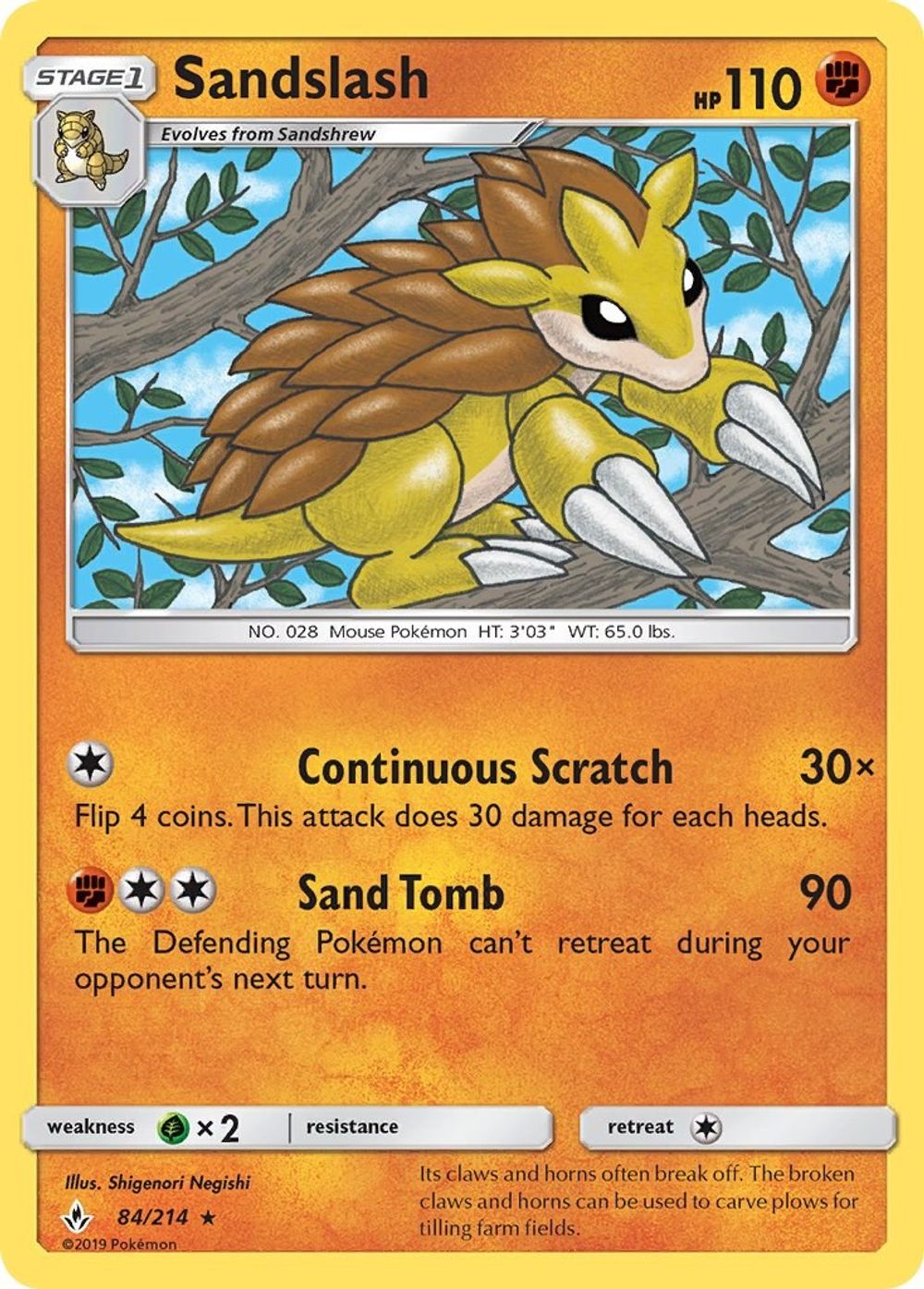 Sandslash — SM - Unbroken Bonds