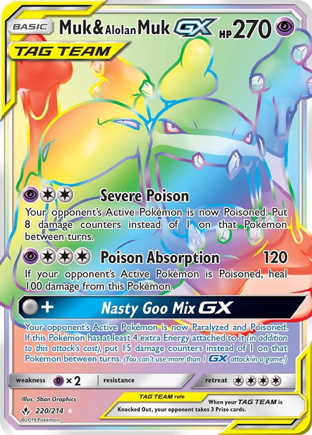 Muk & Alolan Muk GX (Secret) — SM - Unbroken Bonds