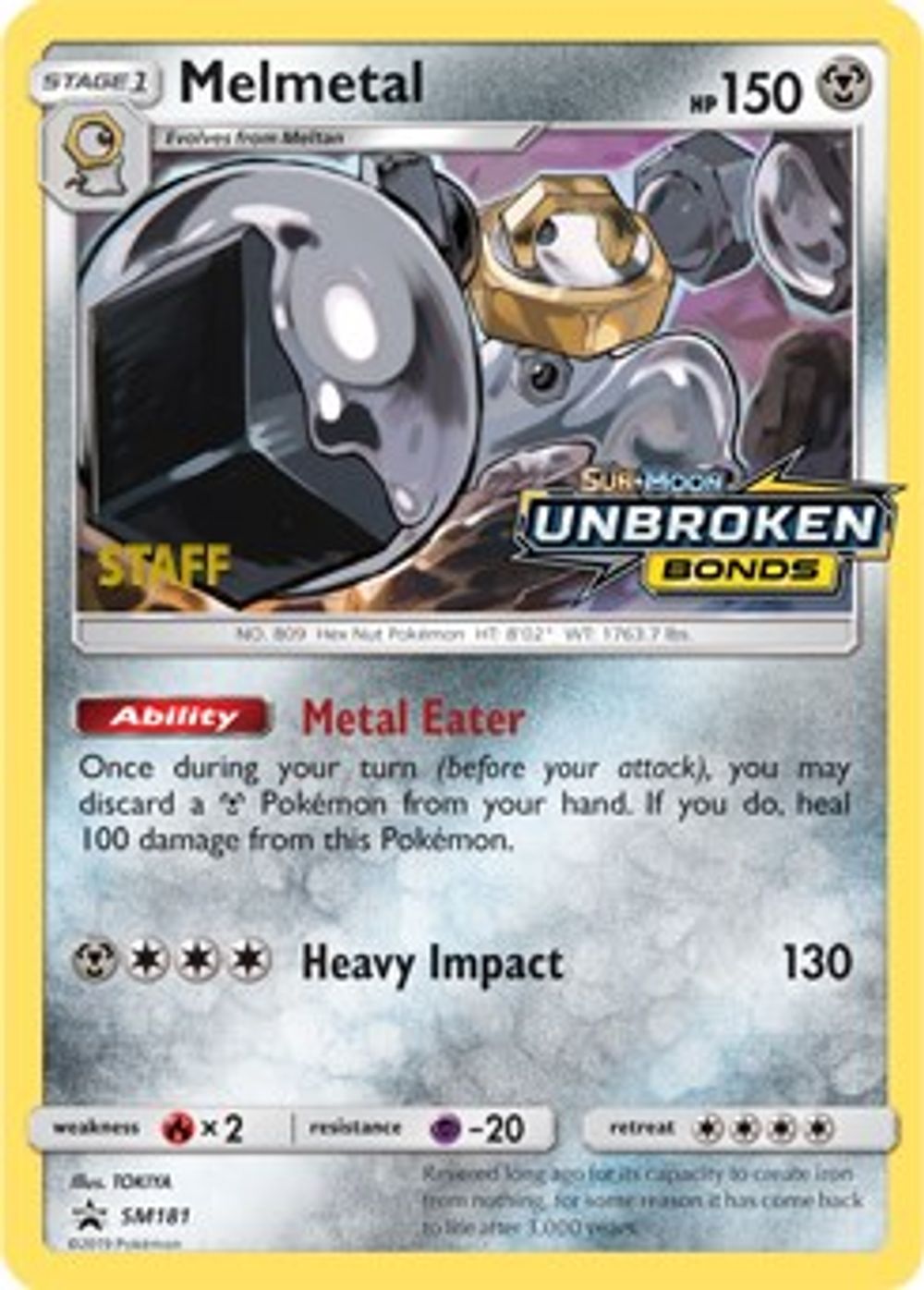Melmetal - SM181 (Prerelease) [Staff] — SM Promos