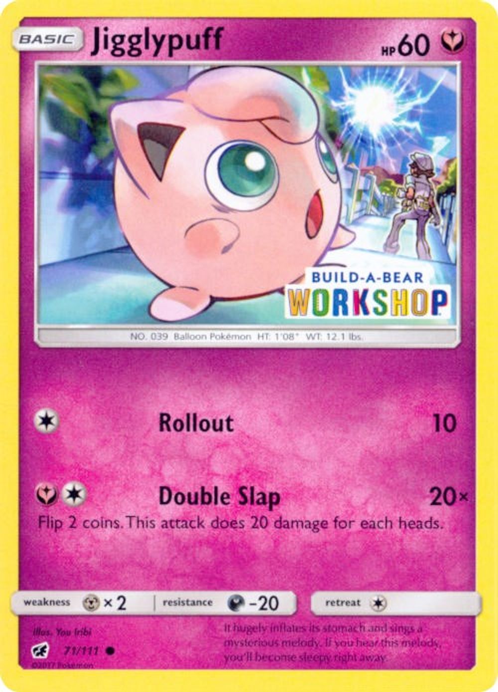 Jigglypuff - 71/111 (Build-A-Bear Workshop Exclusive) — Miscellaneous Cards & Products