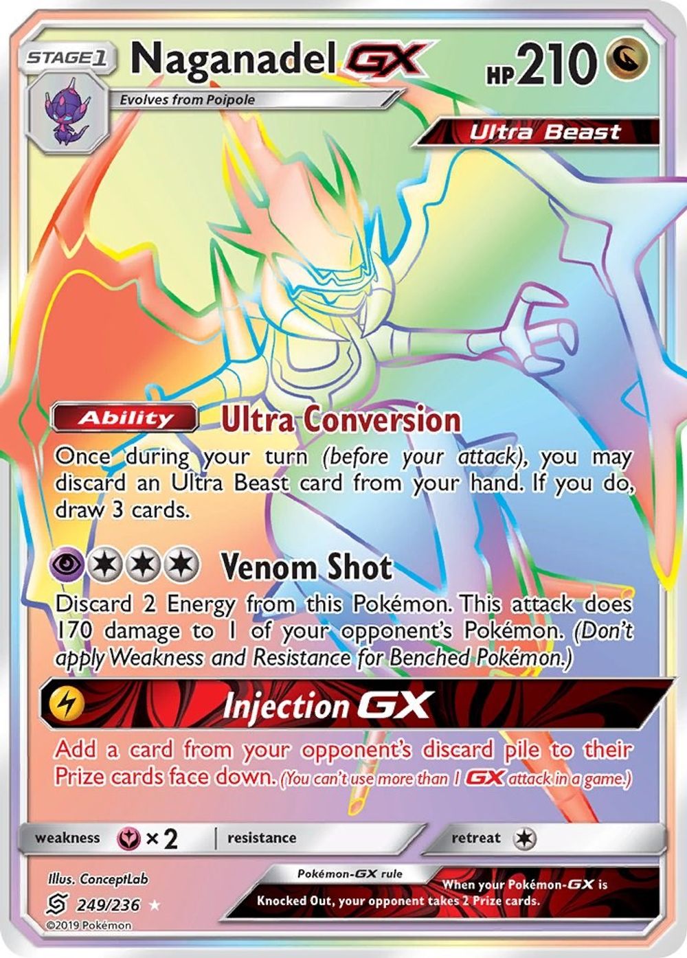 Naganadel GX (Secret) — SM - Unified Minds