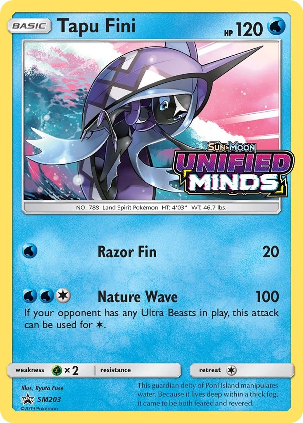 Tapu Fini - SM203 (Prerelease) — SM Promos