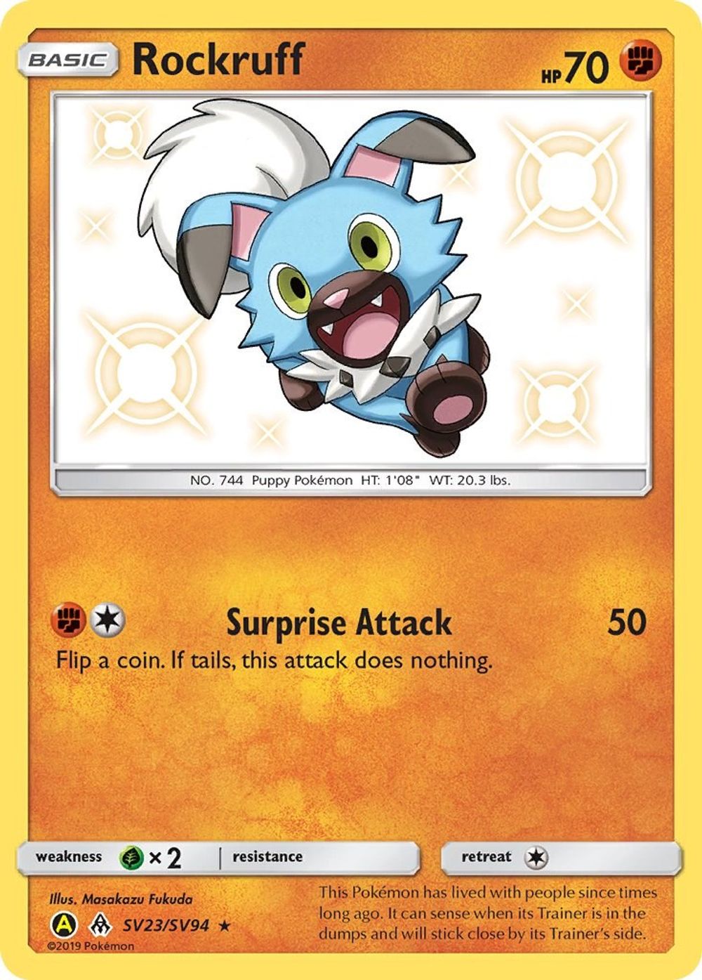 Rockruff — Hidden Fates: Shiny Vault