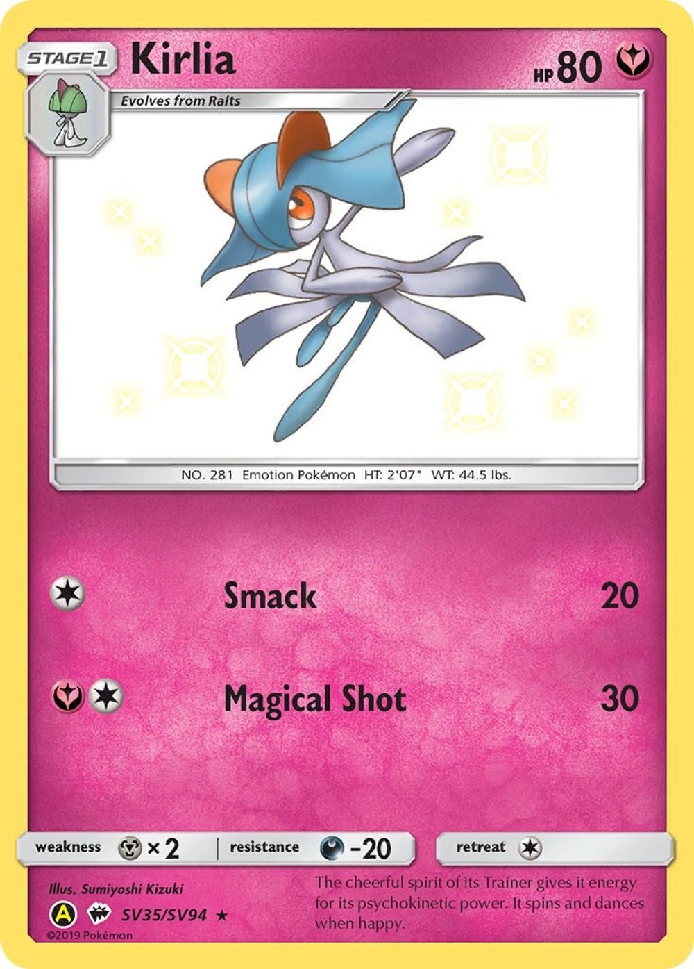 Kirlia — Hidden Fates: Shiny Vault