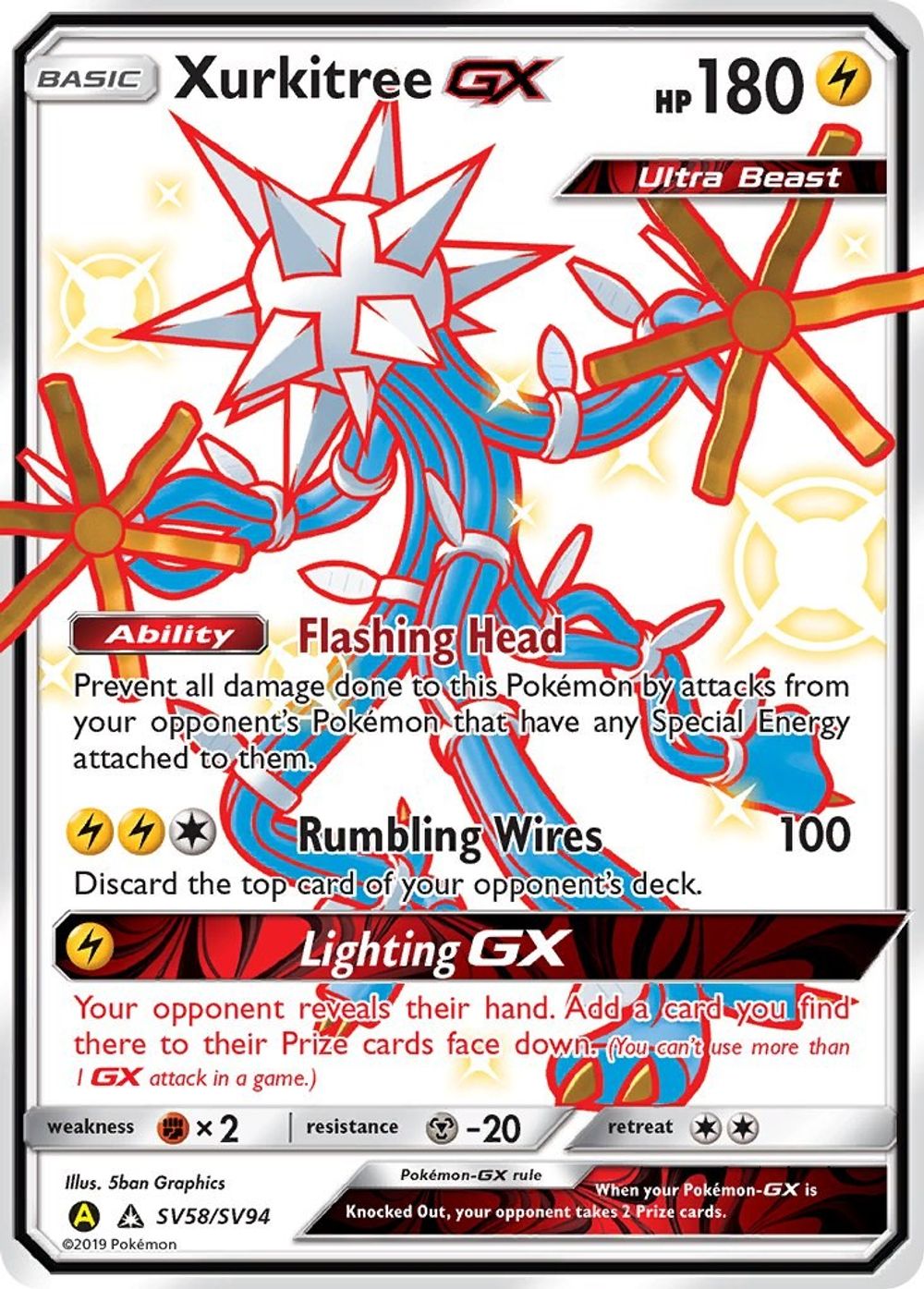 Xurkitree GX — Hidden Fates: Shiny Vault