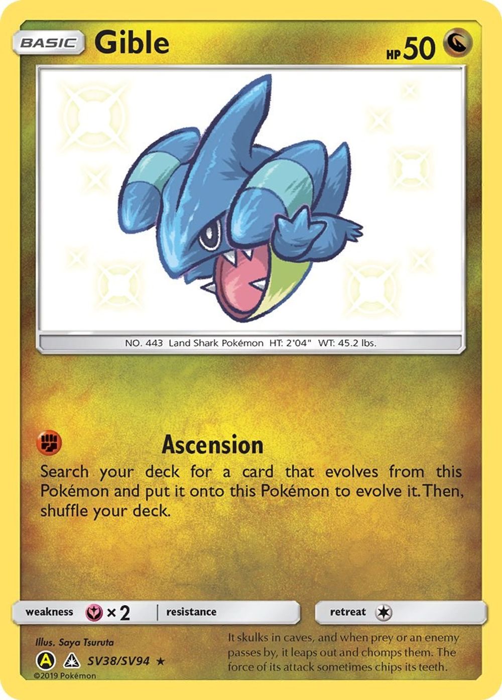 Gible — Hidden Fates: Shiny Vault