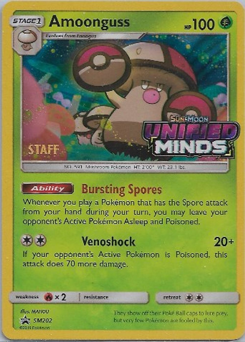Amoonguss - SM202 (Prerelease) [Staff] — SM Promos