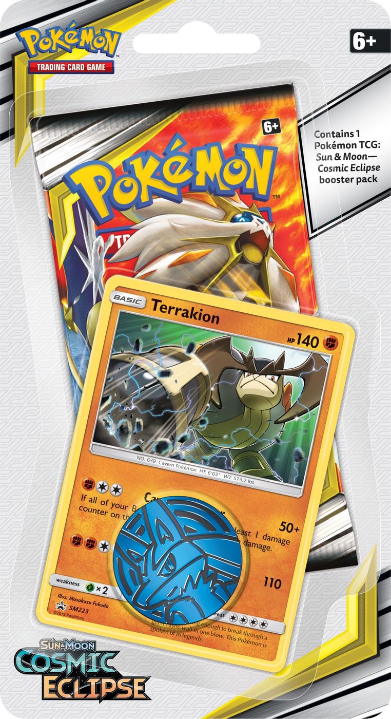 Cosmic Eclipse Single Pack Blister [Terrakion] — SM - Cosmic Eclipse