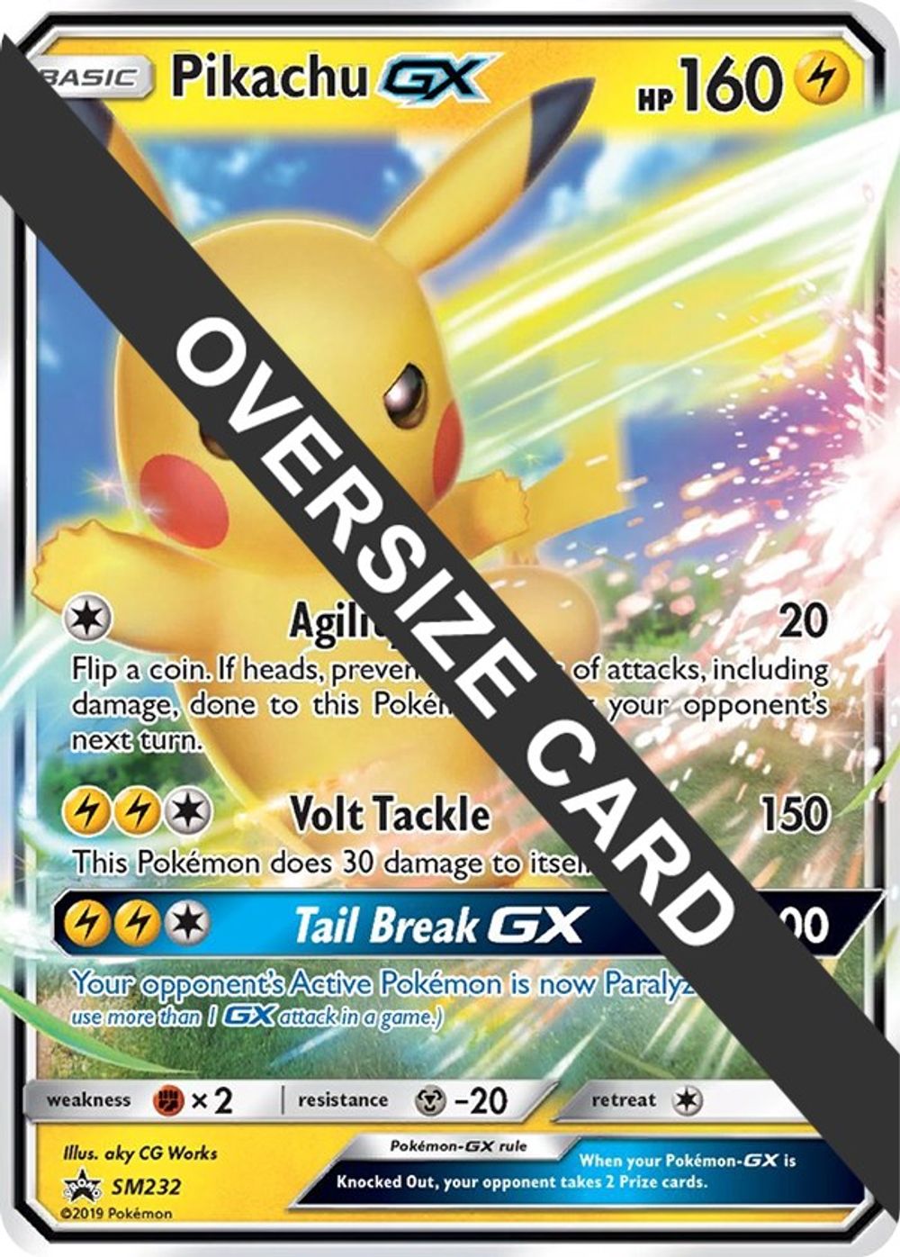 Pikachu GX - SM232 — Jumbo Cards