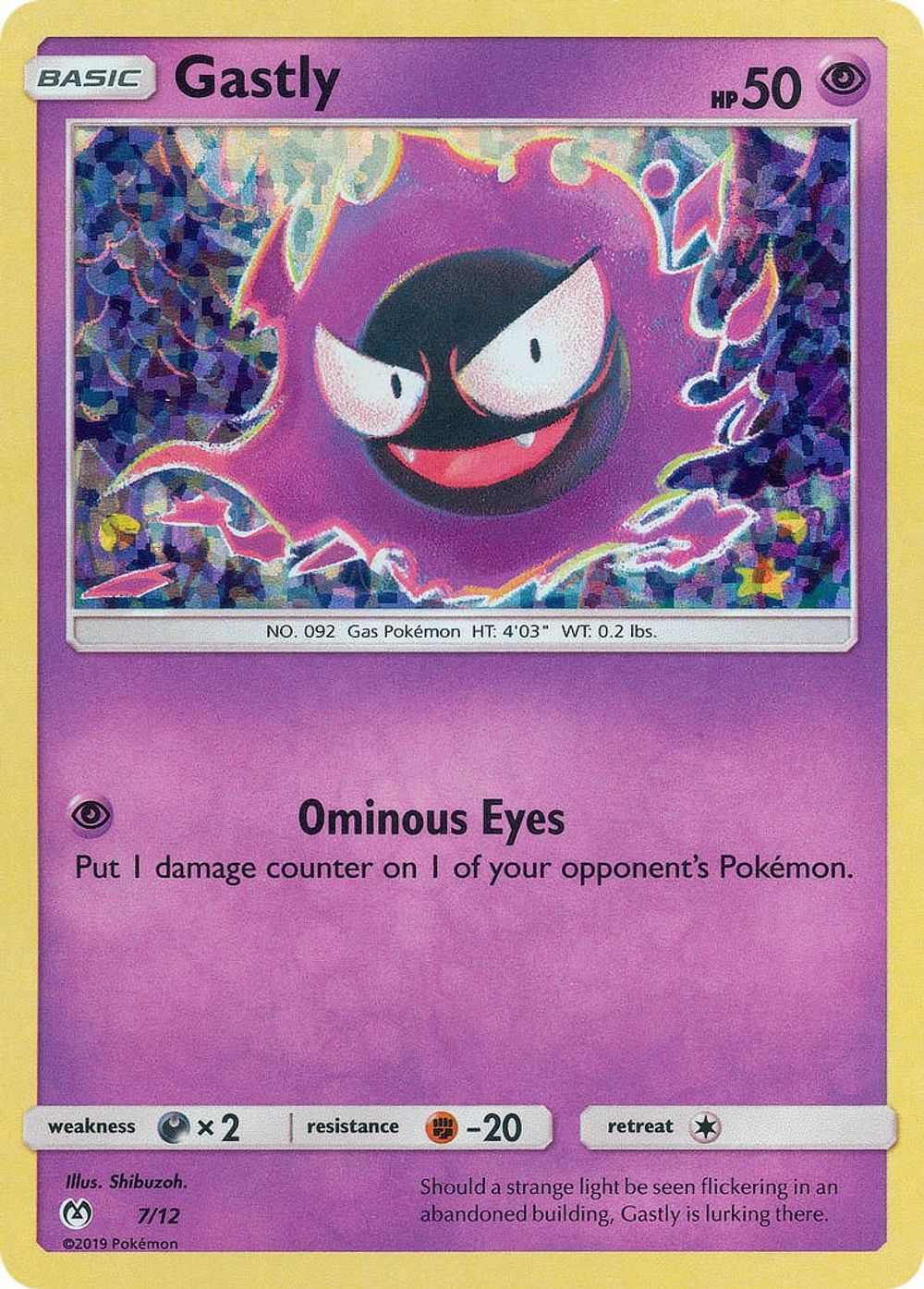 Gastly - 7/12 — McDonald's Promos 2019