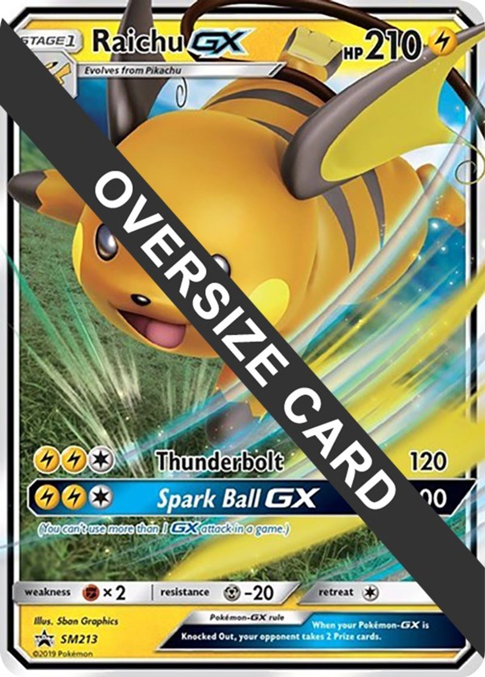 Raichu GX - SM213 — Jumbo Cards