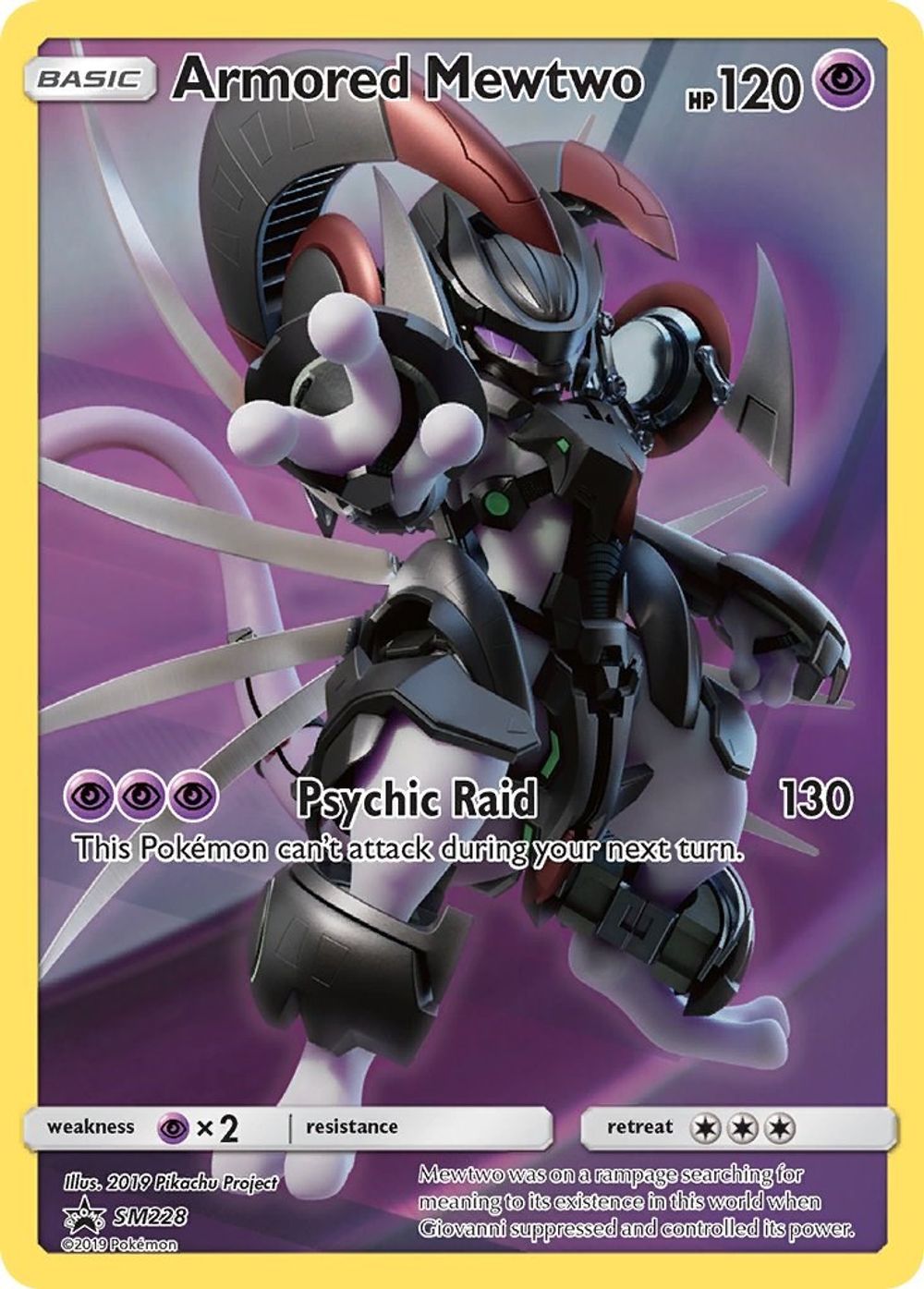 Armored Mewtwo - SM228 — SM Promos