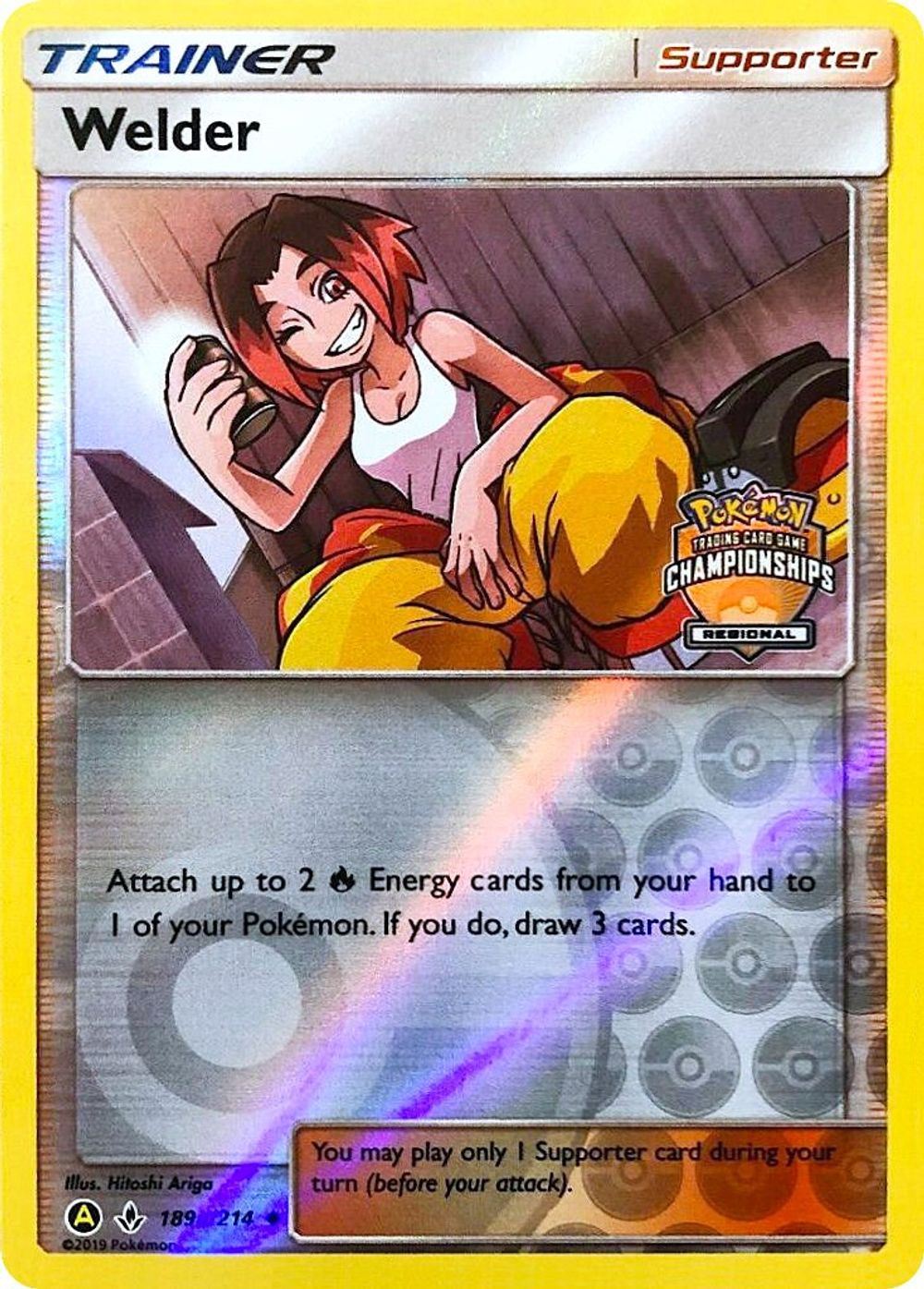 Welder - 189a/214 (Regional Championships) — League & Championship Cards